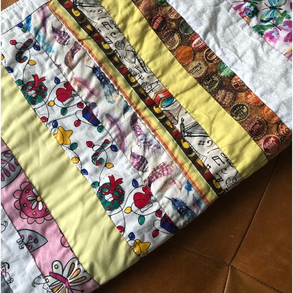Vintage Patchwork Throw - Child’s Blanket - Cotton - 25” x 40” - Picture 8 of 8